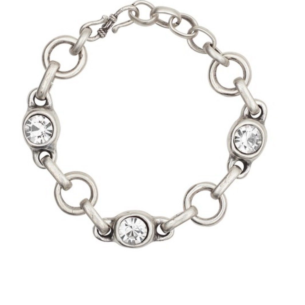 Handmade pewter bracelet